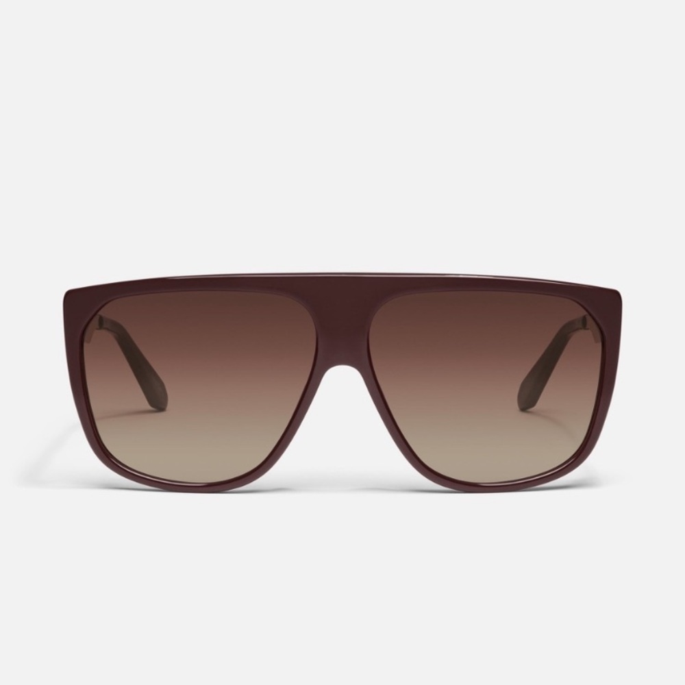 Quay Australia No Curfew Oversized Sunglasses with Case - Picture 10 of 13